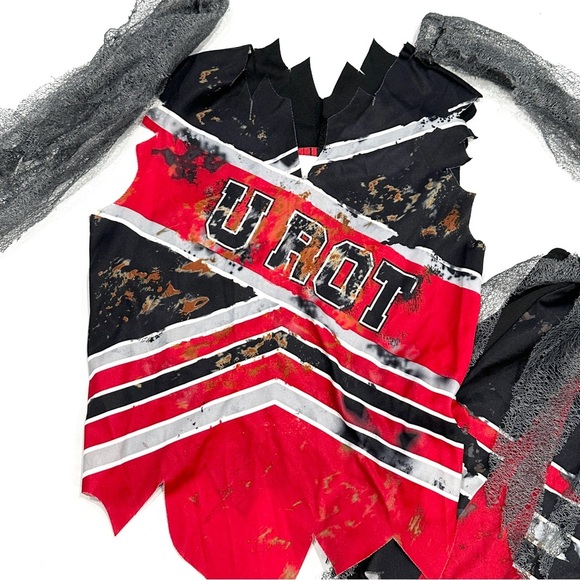 InCharacter Costumes U ROT Spiritless Cheerleader 4pc Cheer Halloween Costume - Picture 4 of 8